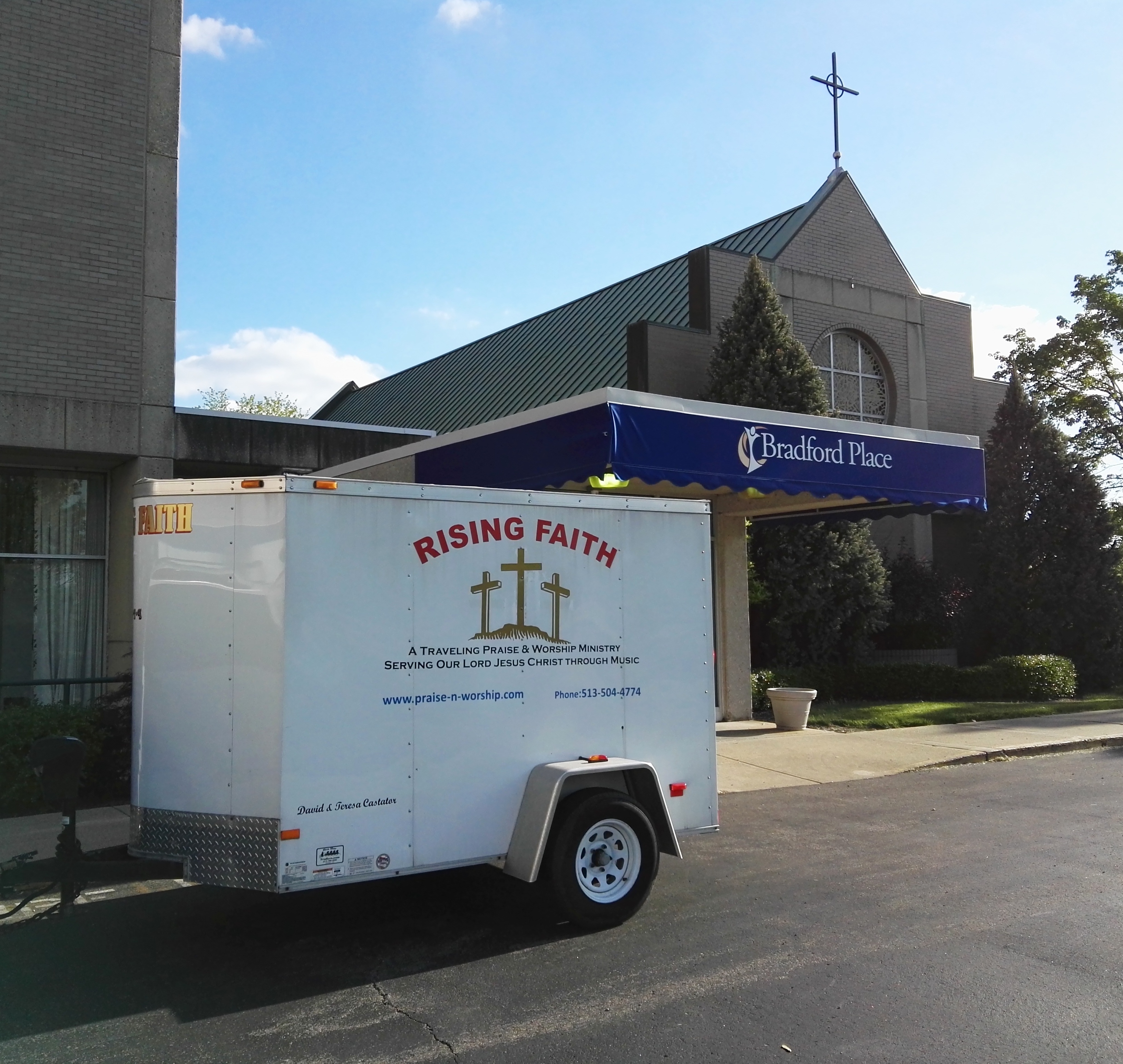 Bradford Trailer out front